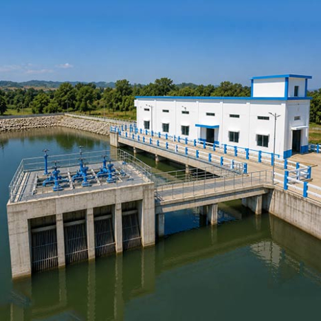 Intake Well (Capacity 146 MLD) Cum Pump House and Approach bridge